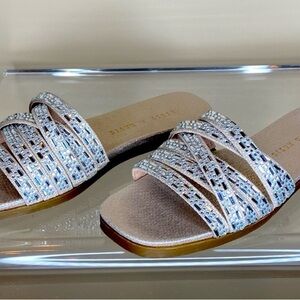 Kelly & Katie Sparkling Silver Sandals